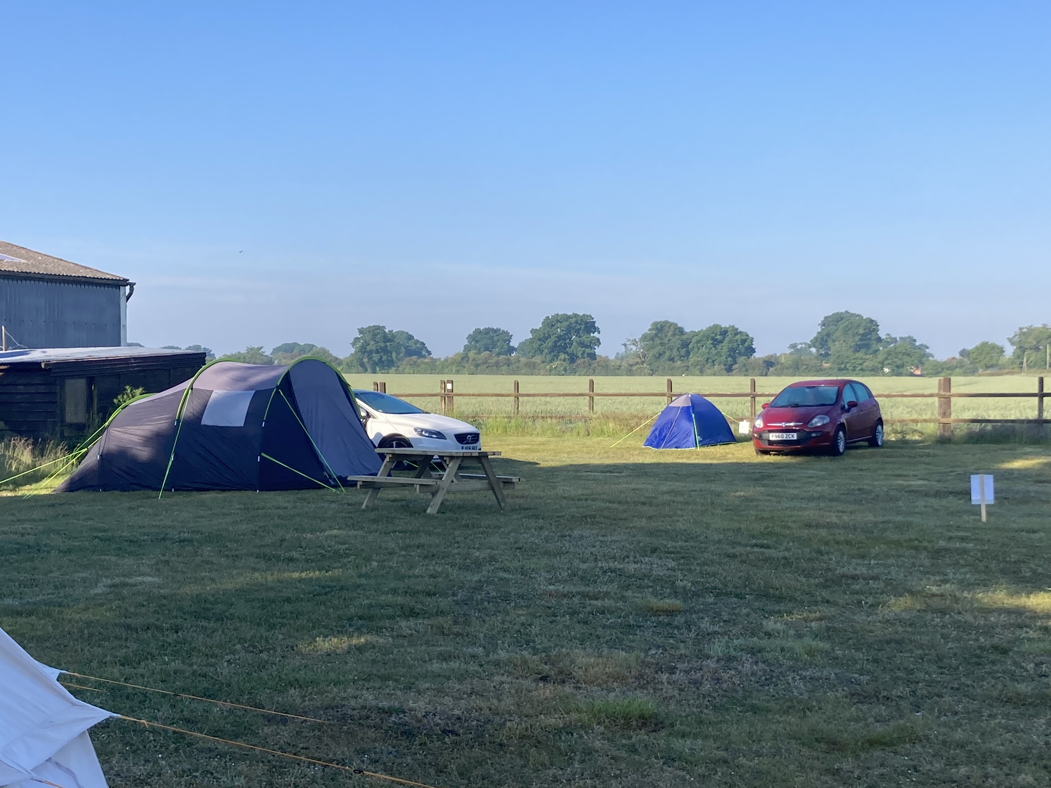 Camping, Hillside Farm, Suffolk