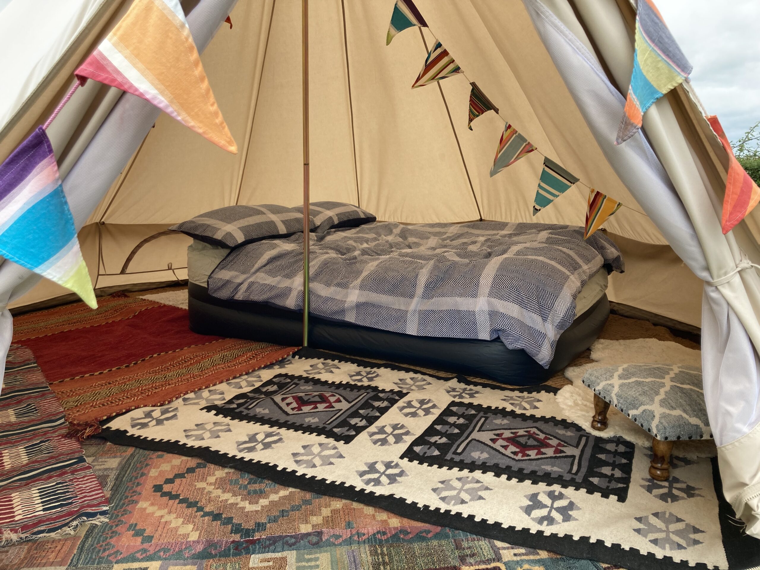 Bell Tent, Hillside Farm Camping, Suffolk